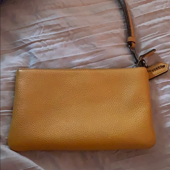 Coach Yellow Wristlet - Picture 3 of 5